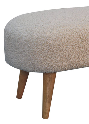 Boucle Hallway Bench