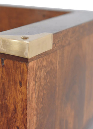 Indira Chestnut Floating Console