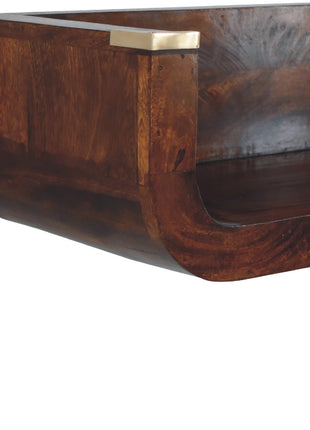 Indira Chestnut Floating Console