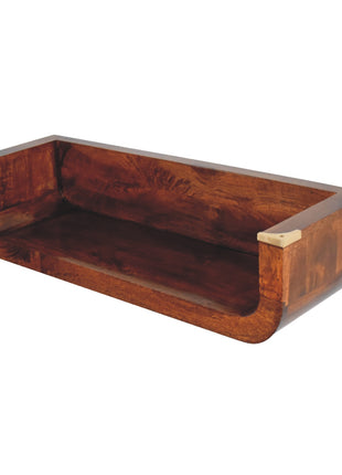 Indira Chestnut Floating Console
