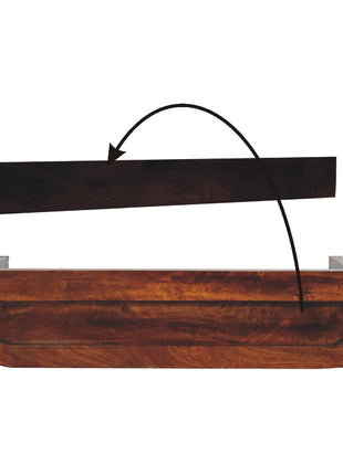 Indira Chestnut Floating Console