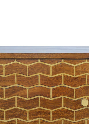 Gold Art Pattern Sideboard