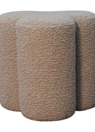 Mud Boucle Clover Footstool