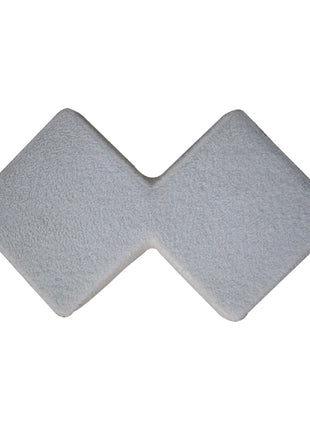 White Boucle Twin Footstool