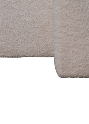 White Boucle Twin Footstool