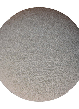 Cream Boucle Mushroom Footstool