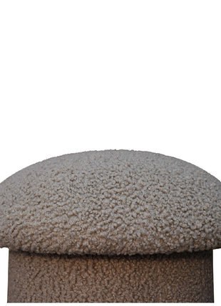 Mud Boucle Mushroom Footstool