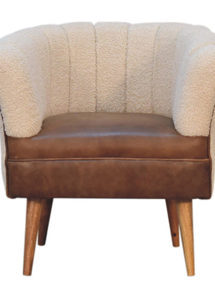 Boucle Cream Buffalo Armchair