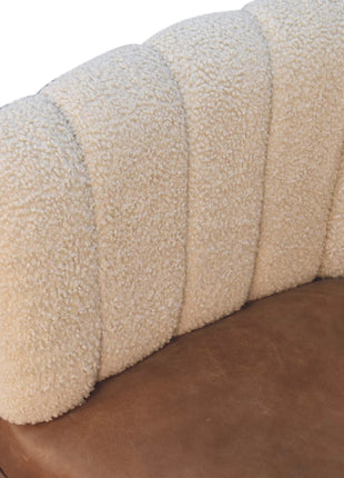Boucle Cream Buffalo Armchair