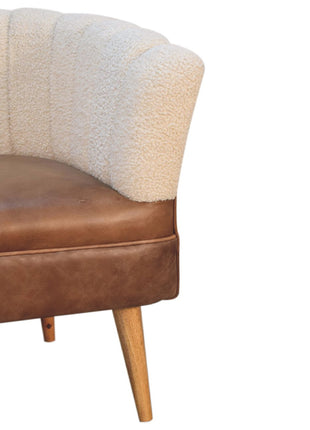 Boucle Cream Buffalo Armchair