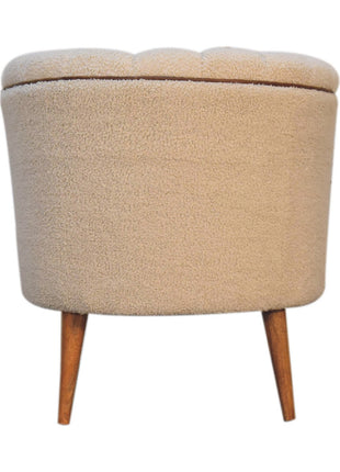 Boucle Cream Buffalo Armchair