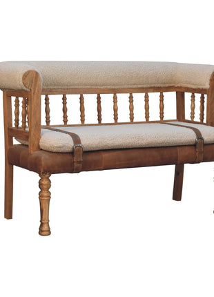 Strapped Hallway Bench