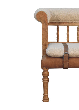 Strapped Hallway Bench