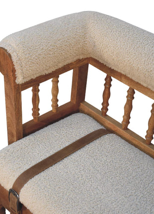 Strapped Hallway Bench