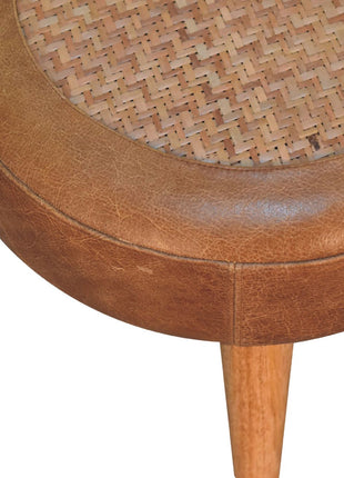 Seagrass Buffalo Footstool