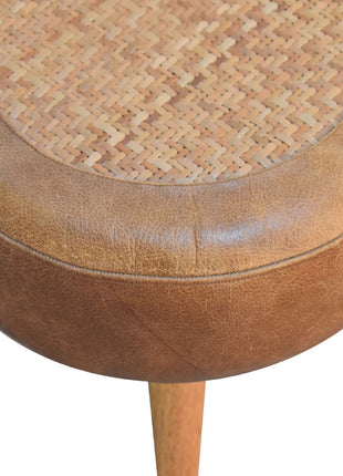 Seagrass Buffalo Footstool