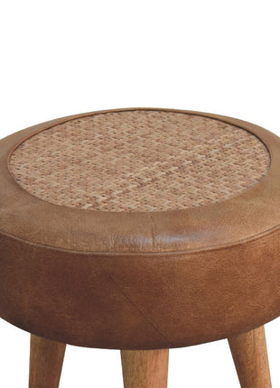 Seagrass Buffalo Footstool