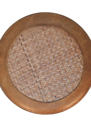 Seagrass Buffalo Footstool