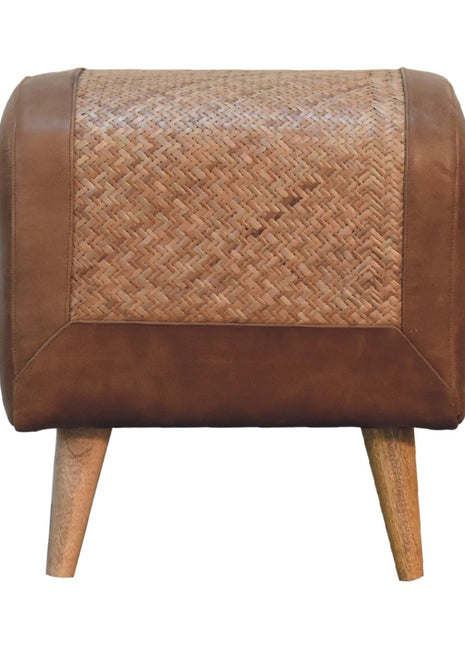Seagrass Buffalo Square Footstool