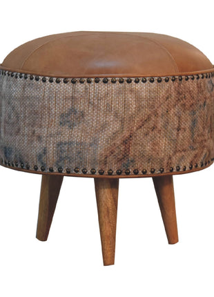 Haven Durrie Round Footstool