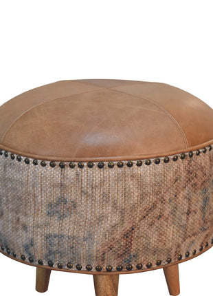 Haven Durrie Round Footstool