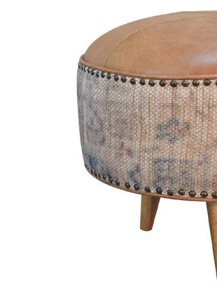 Haven Durrie Round Footstool