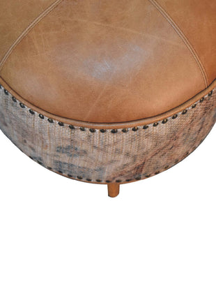 Haven Durrie Round Footstool
