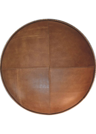 Cremefarbener Bouclé-Fußhocker „Buffalo“