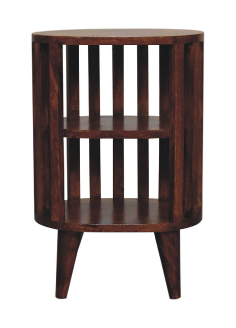 Ariella Double Shelf Chestnut Bedside