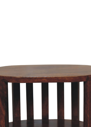 Ariella Double Shelf Chestnut Bedside