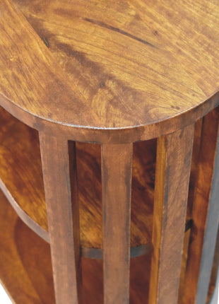 Ariella Double Shelf Chestnut Bedside