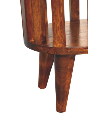 Ariella Double Shelf Chestnut Bedside