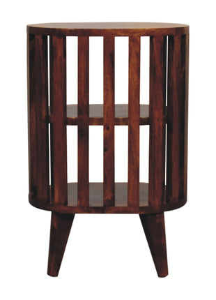 Ariella Double Shelf Chestnut Bedside