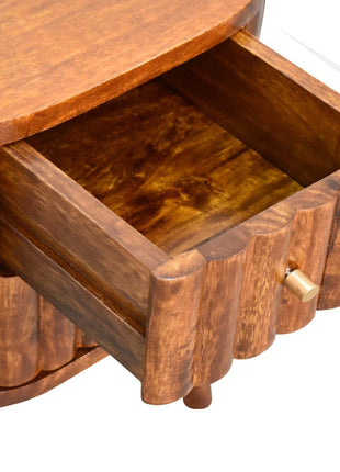 Stripe Chestnut Bedside