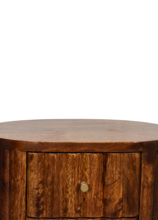Stripe Chestnut Bedside