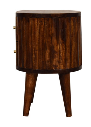 Stripe Chestnut Bedside
