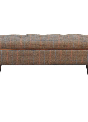 Multi Tweed Buffalo Pipe Bench