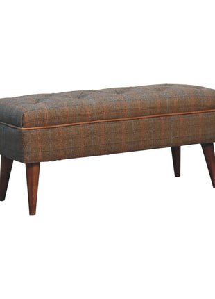 Multi Tweed Buffalo Pipe Bench