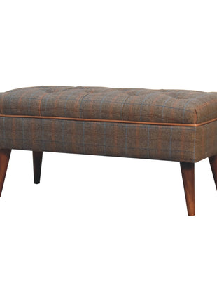 Multi Tweed Buffalo Pipe Bench
