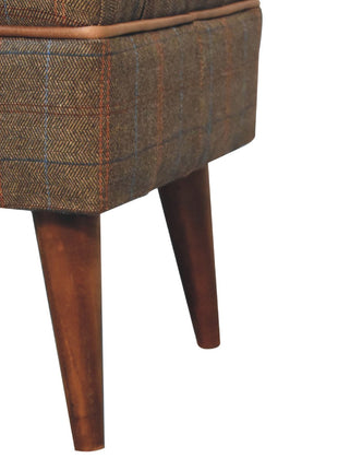 Multi Tweed Buffalo Pipe Bench