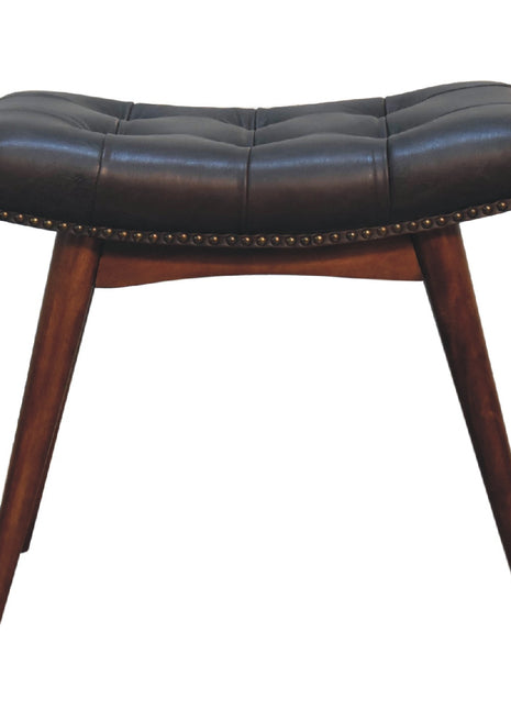 Harbour Black Footstool