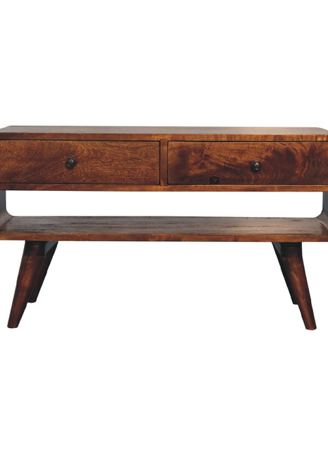 Reverse Curved Chestnut Media Unit