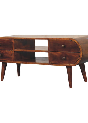 Chestnut Circular Media Unit