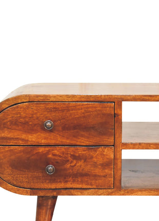 Chestnut Circular Media Unit