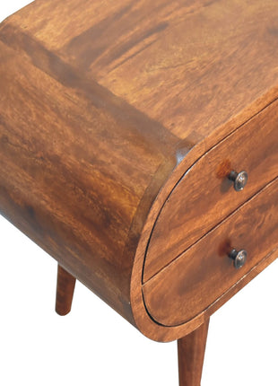 Chestnut Circular Media Unit