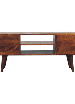 Chestnut Circular Media Unit