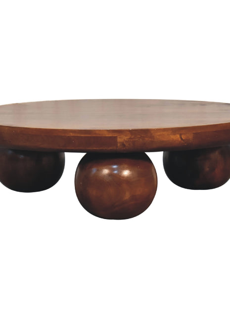 Chestnut Central Ball Table