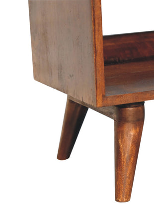 Chestnut Bench with Brown Leather Seatpad