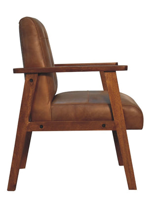 Brown Buffalo Leather Chair