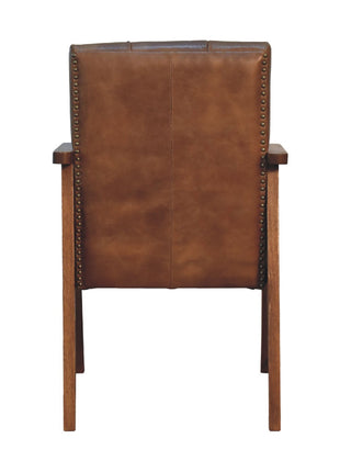 Brown Buffalo Leather Chair
